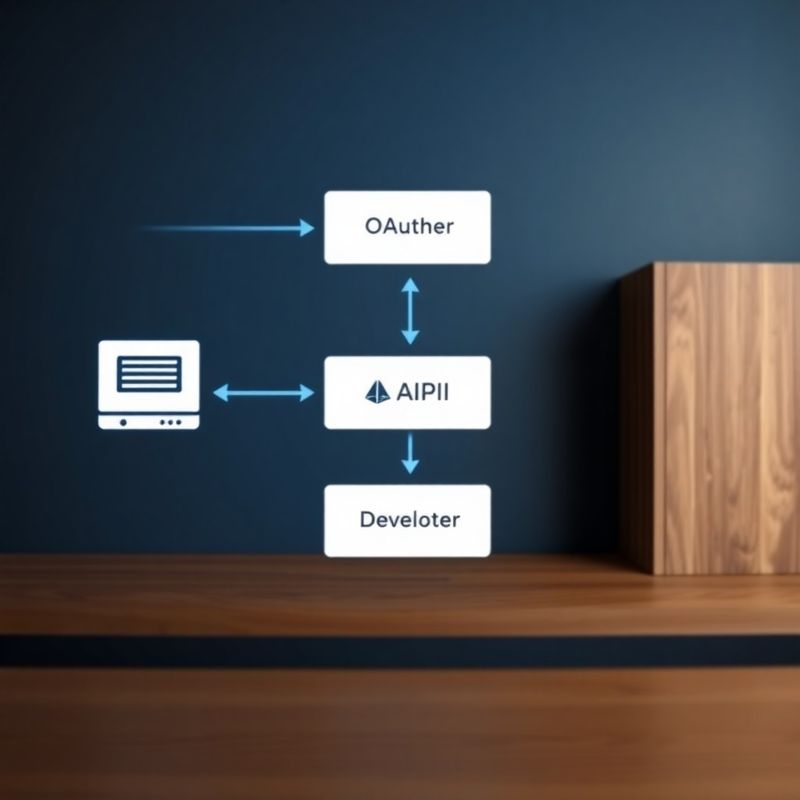 OAuth token flow diagram between a developer machine, the Practice of Edinburgh API, and a cloud service